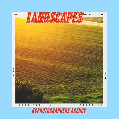 Kansas City area landscape scene in winter light